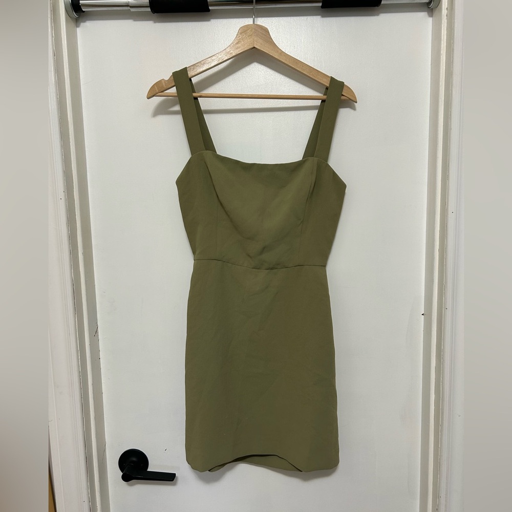 Wilfred Aperture Tie-Back Dress - Bosana green